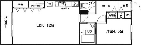 メープルコート中青木の物件間取画像